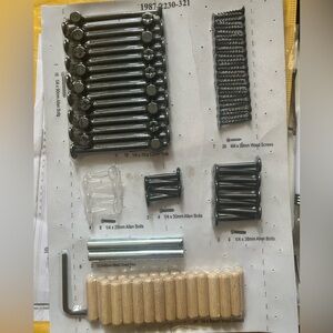 BOGO any closet item for less/equal value Bunk bed screws, bolts & dowells set